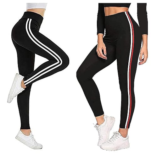 FITG18® Gym wear Leggings Free Size Combo Workout Trousers